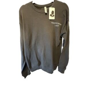 Love Bubby Independent Lady Sweatshirt RBG Tribute Collection Med Black NWT